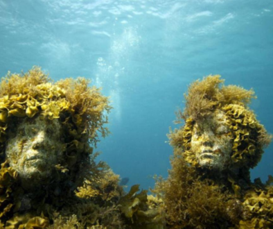 Statue sommerse ricoperte dalla alghe - Maremma Toscana