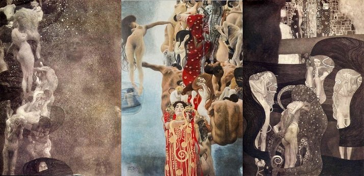 affreschi di Klimt - Filosofia - Medicina - Giurisprudenza -