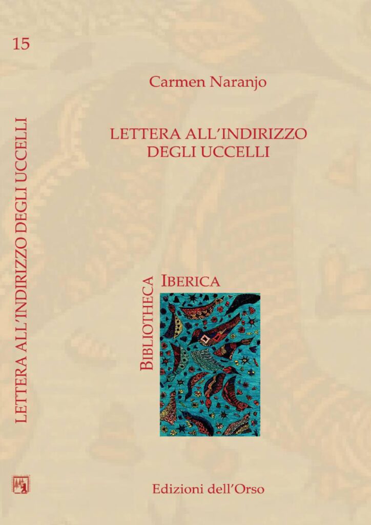 Copertina dell'antologia Lettera all'indirizzo degli uccelli di Carmen Naranjo