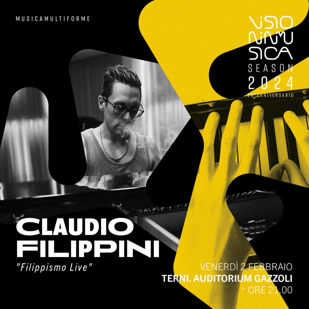 Copertina del CD di Claudio Filippini - Filippismo Live - Visioninmusica 2024 - Claudio Filippini